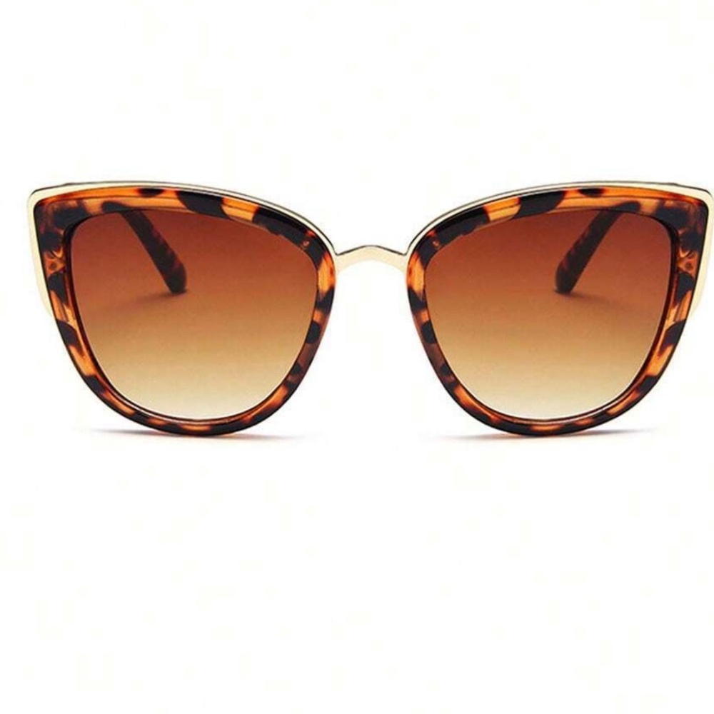 Luxe Leopard Print Gradient Cat Eye Sunnies Sunglasses - Picture 4 of 5